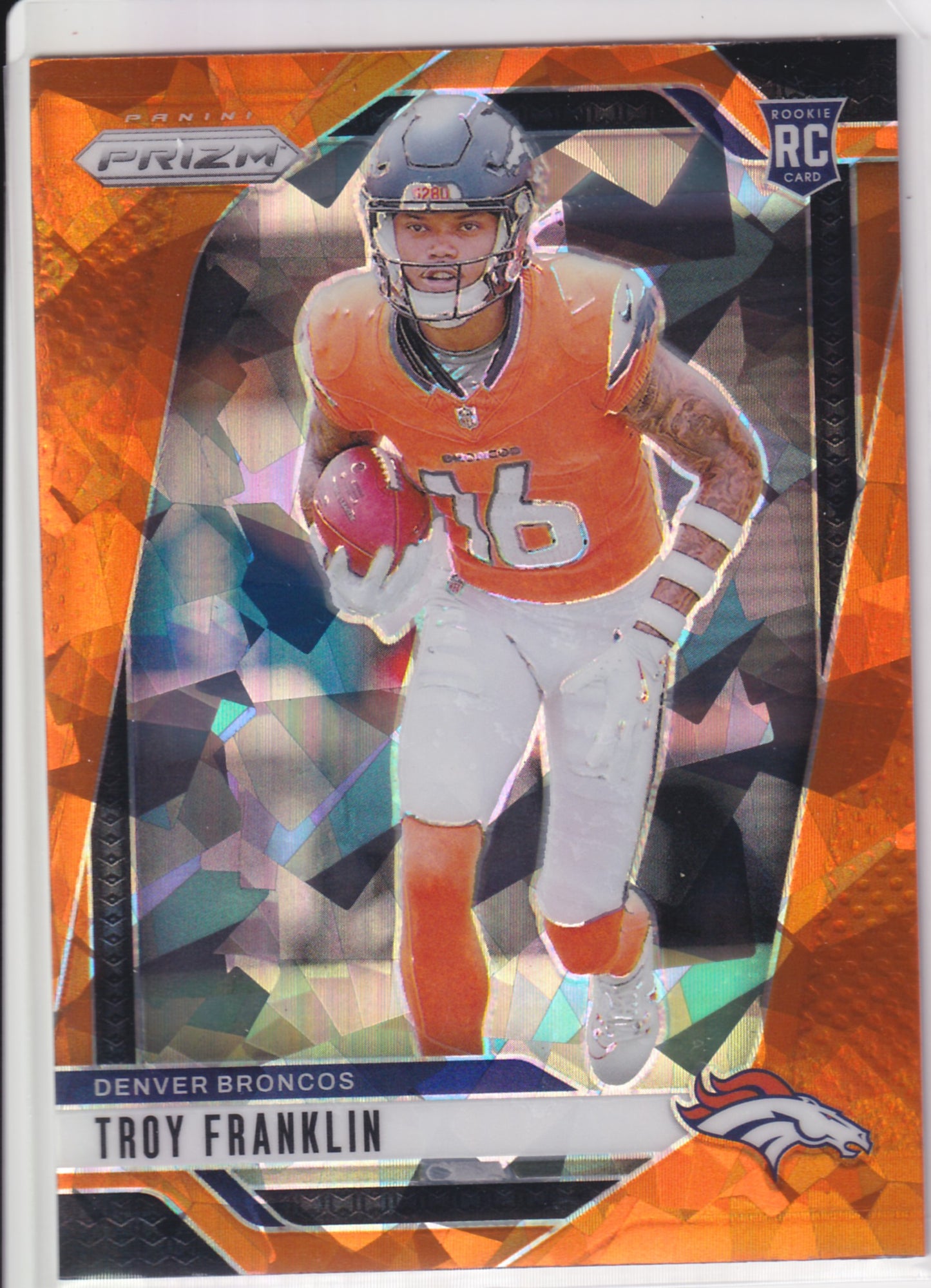 2024 Panini Prizm Troy Franklin Orange Prizm (RC) #393