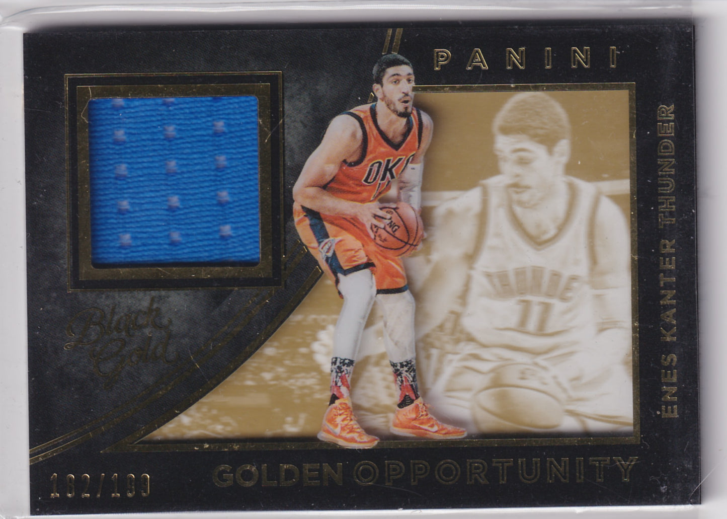 2015-16 Panini Black Gold Golden Opportunity /199 Enes Kanter #15