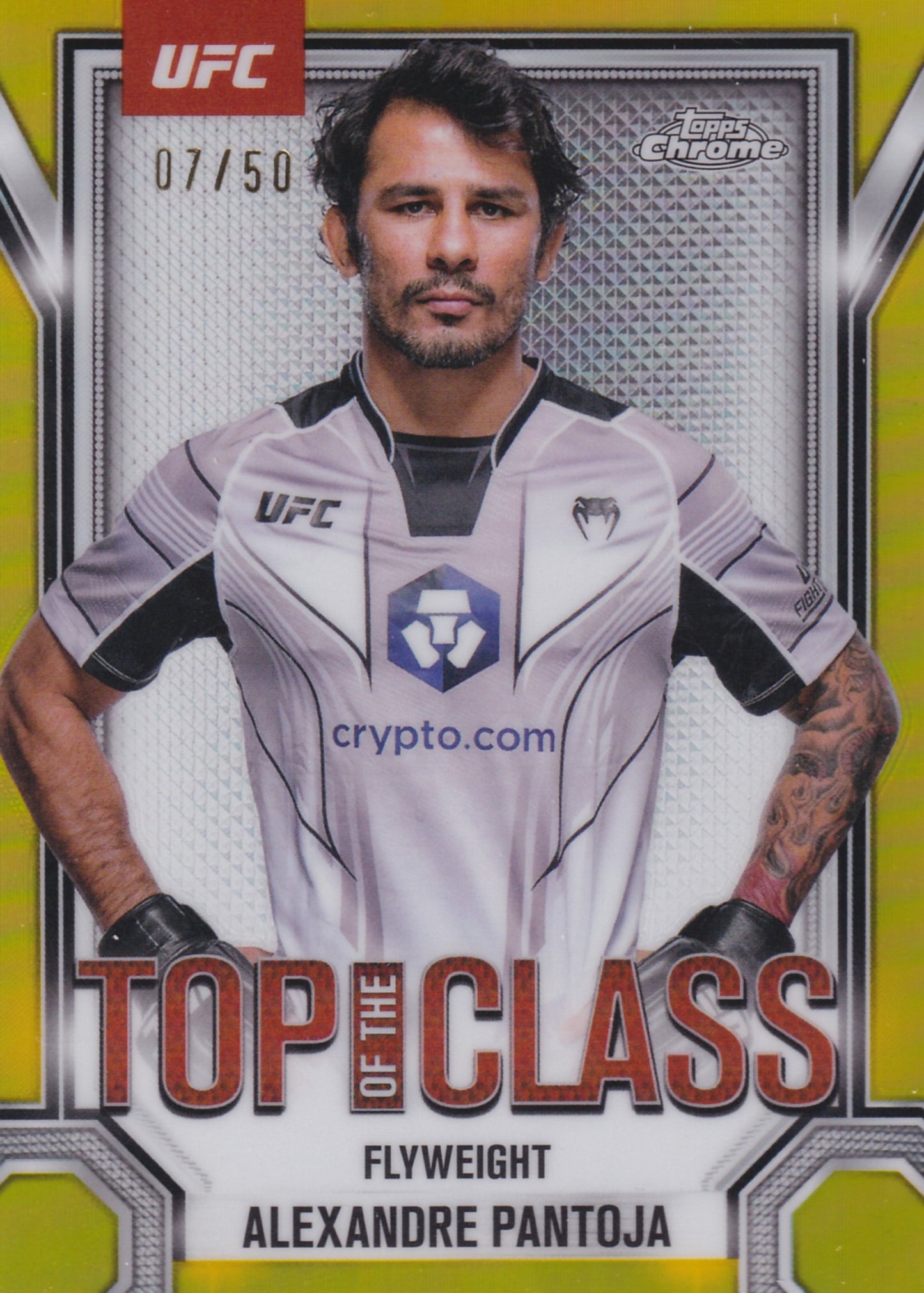 2025 Topps Chrome UFC Alexandre Pantoja Top Of The Class /50 #TTC-17
