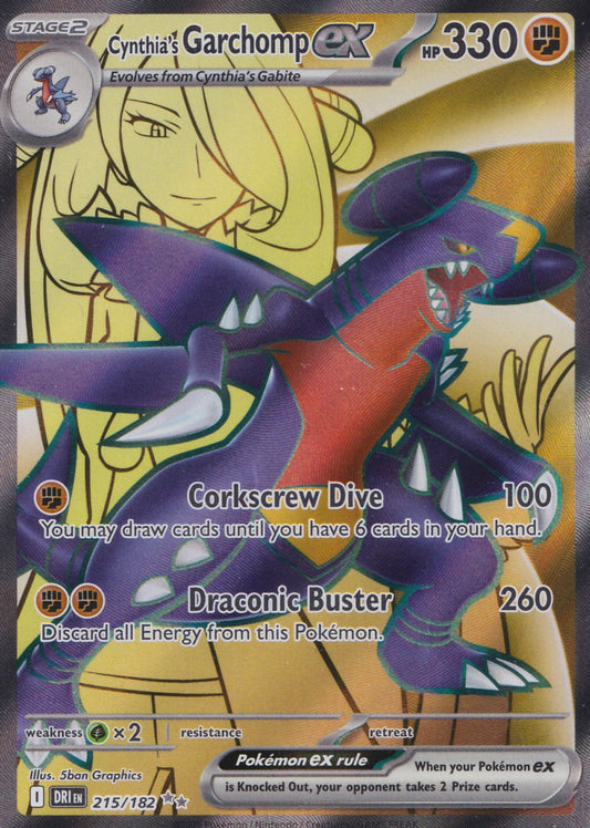 Cynthia's Garchomp ex - 215/182