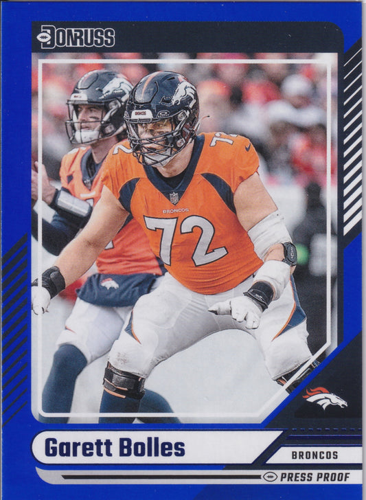 2024 Donruss Garett Bolles Blue Press Proof  #204
