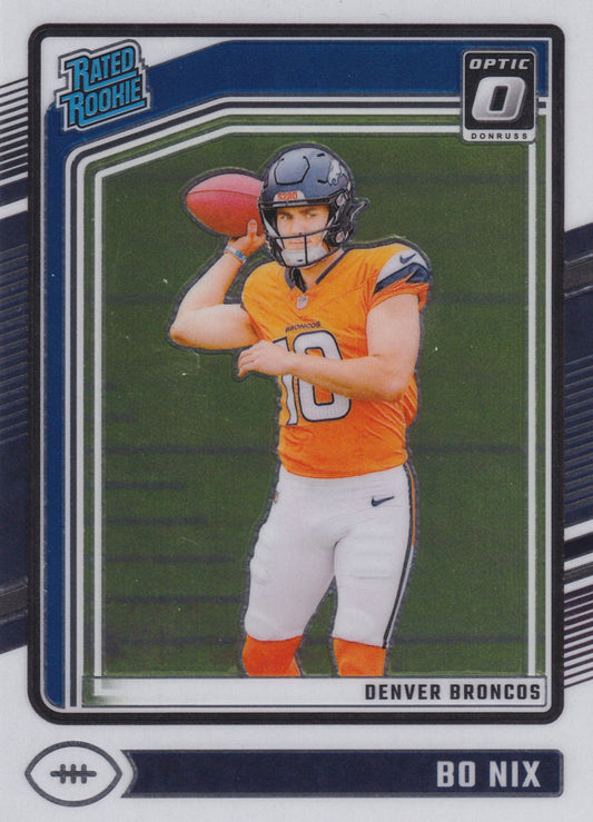 2024 Donruss Optic Bo Nix Optic Holo #209 (RC)