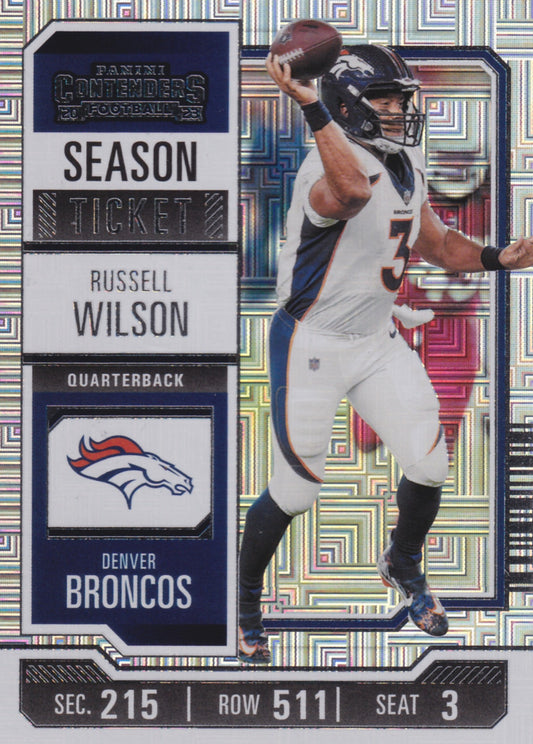 2023 Panini Contenders Russell Wilson Silver Mojo #32