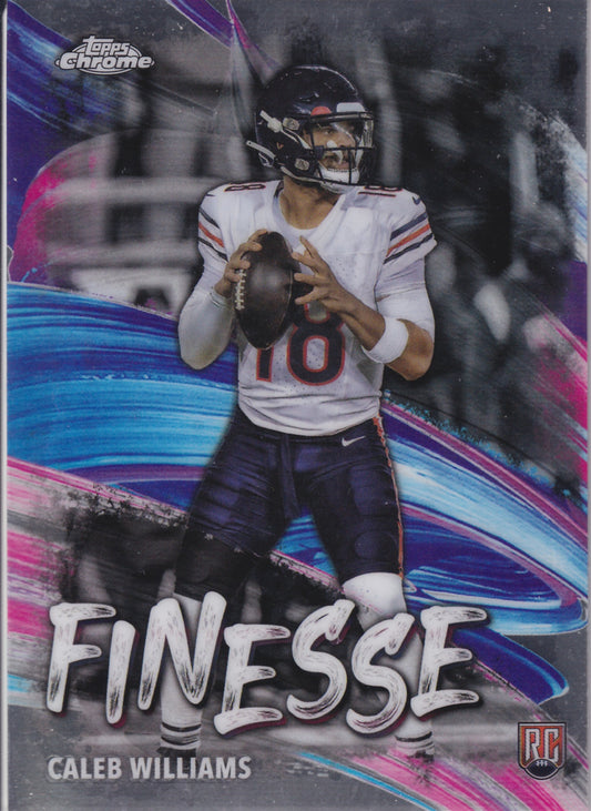 2024 Topps Chrome Finesse Rookie Lazer Caleb Williams #F-1
