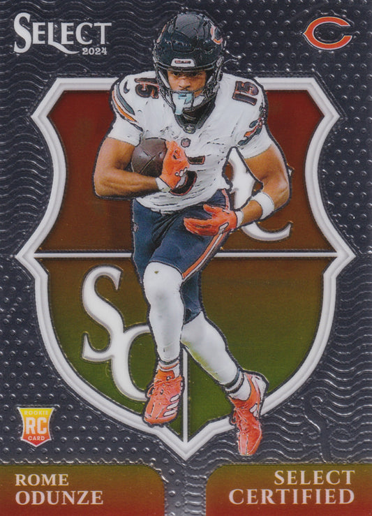 2024 Panini Select Certified Rome Odunze (RC) #10