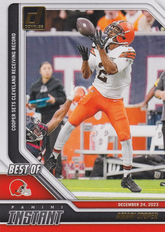 2024 Panini Donruss Amari Cooper Best Of Instant #13