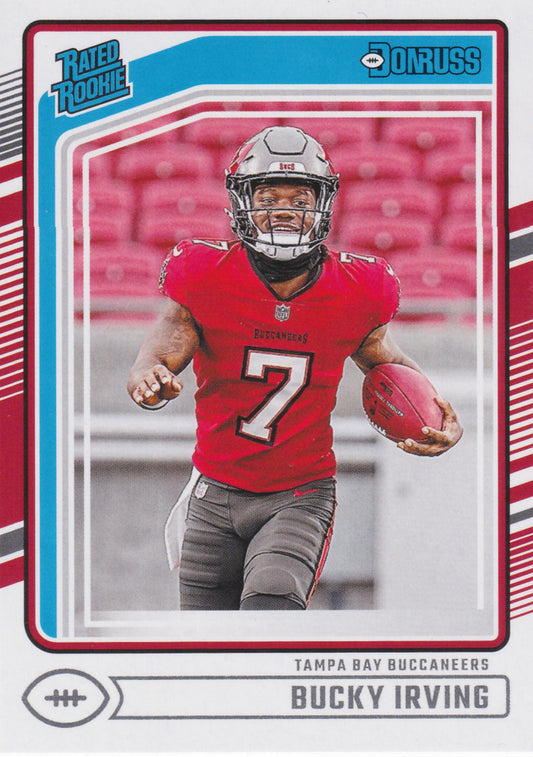 2024 Panini Donruss Bucky Irving Rated Rookie #301 (RC)
