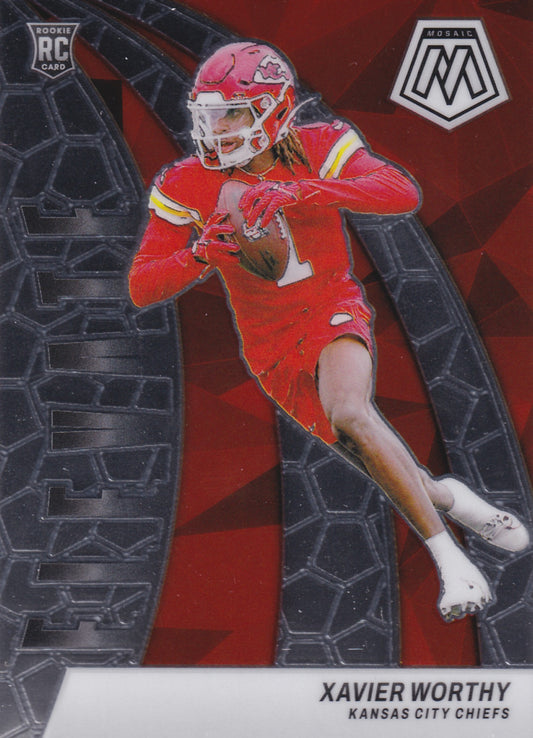 2024 Panini Mosaic Xavier Worthy Elevate #7 (RC)