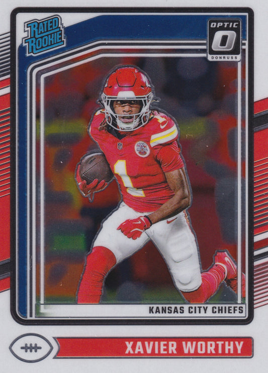 2024 Panini Donruss Optic Xavier Worthy Rated Rookie  #300 (RC)