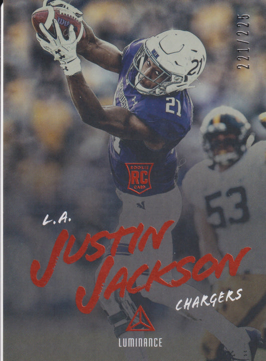 2018 Panini Luminance Justin Jackson /225  #152