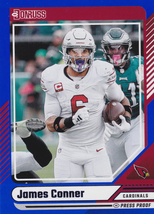 2024 Panini Donruss James Conner Blue Press Proof #46