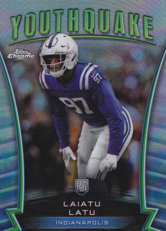 2024 Topps Chrome Laiatu Latu Youthquake #Y-9 (RC)
