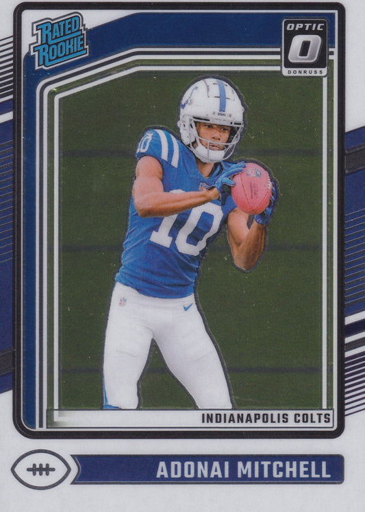2024 Donruss Optic Adonai Mitchell Rated Rookie Holo #203