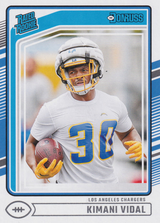 2024 Panini Donruss Kimani Vidal Rated Rookie #355