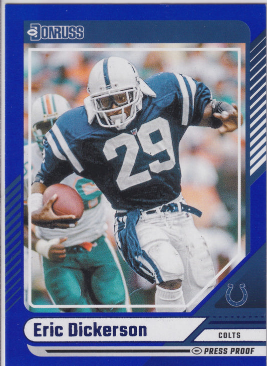 2024 Panini Donruss Eric Dickerson Blue Press Proof #291