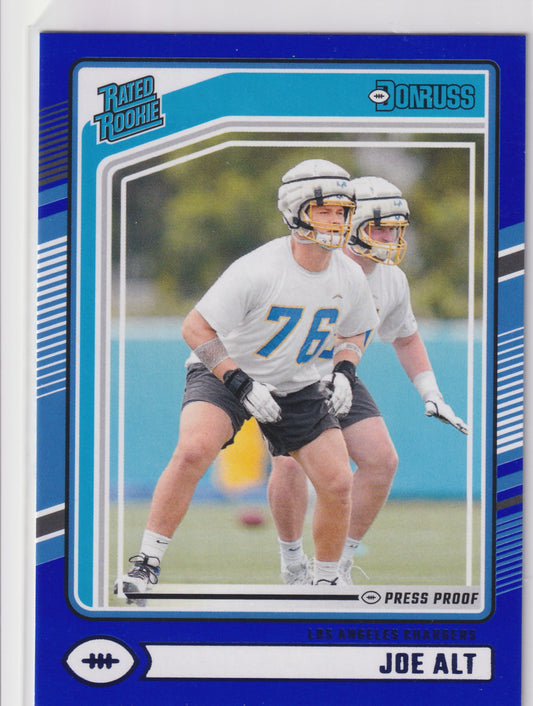 2024 Panini Donruss Joe Alt Blue Press Proof #320 (RC)