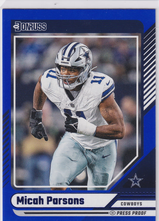 2024 Donruss Micah Parsons Blue Press Proof #85
