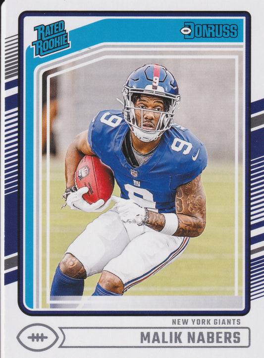 2024 Donruss Malik Nabers Rated Rookies #383