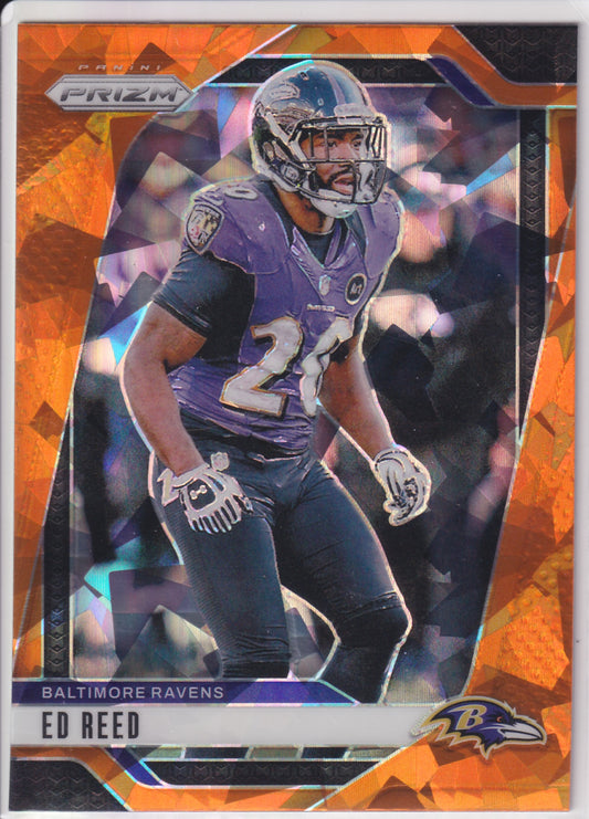 2024 Panini Prizm Ed Reed Orange Cracked Ice #27