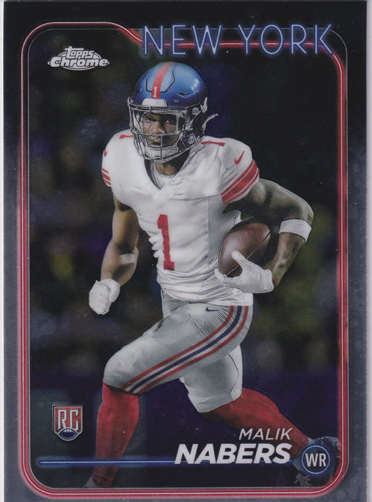 2024 Topps Chrome Malik Nabers #205 (RC)