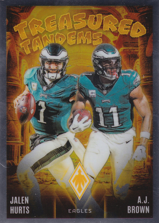 2024 Panini Phoenix Jalen Hurts, A.J. Brown Treasured Tandems #TT-PHL
