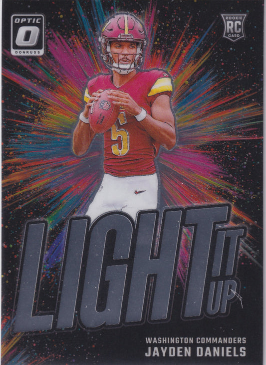2024 Donruss Optic Jayden Daniels Light It Up #8 (RC)