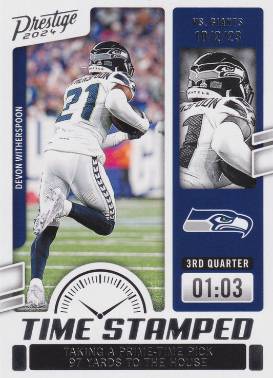 2024 Panini Prestige Devon Witherspoon Time Stamped #TS-DWS