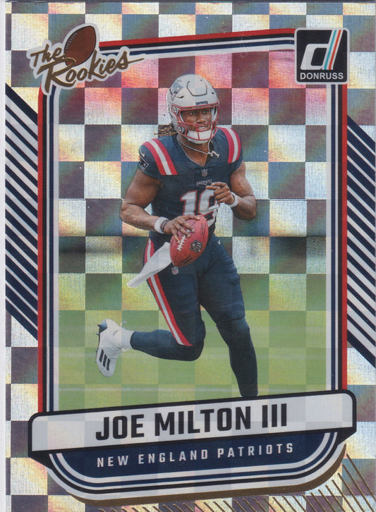 2024 Panini Donruss Joe Milton III The Rookies #TR-10
