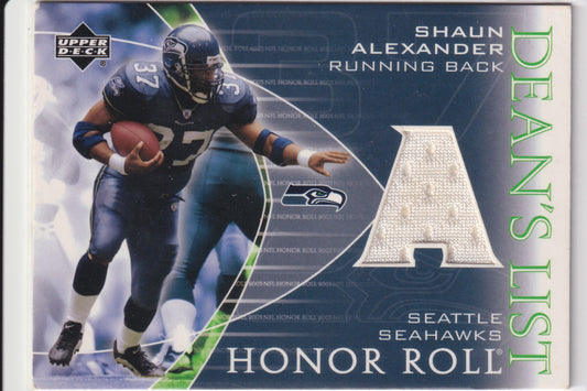 2003 Upper Deck Honor Roll Shaun Alexander Dean's List #DL-SA