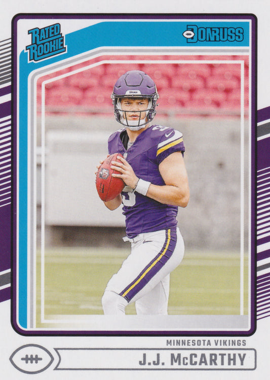 2024 Panini Donruss J.J. McCarthy Rated Rookie  #303
