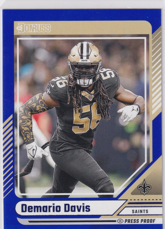 2024 Donruss Demario Davis Blue Press Proof #298