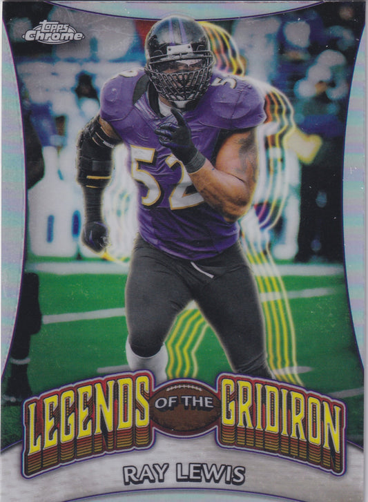 2024 Topps Chrome Ray Lewis Legends of the Gridiron #LOG-14