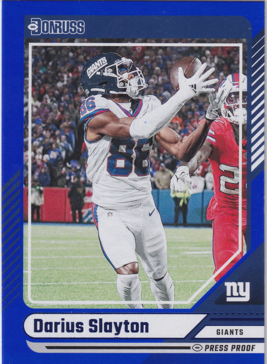 2024 Donruss Darius Slayton Blue Press Proof #146