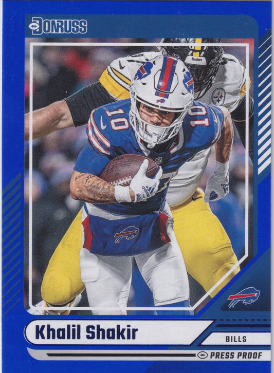 2024 Donruss Khalil Shakir Blue Press Proof #37