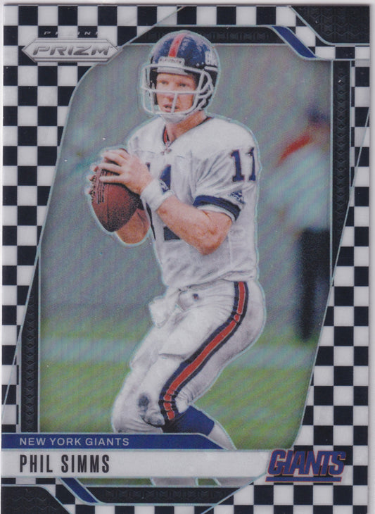2024 Panini Prizm Phil Simms Checkerboard Black White #218