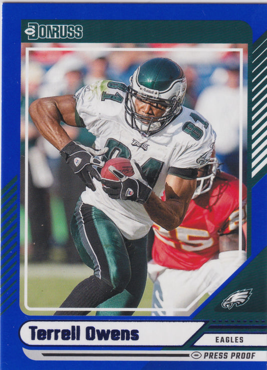 2024 Panini Donruss Terrell Owens Blue Press Proof #65