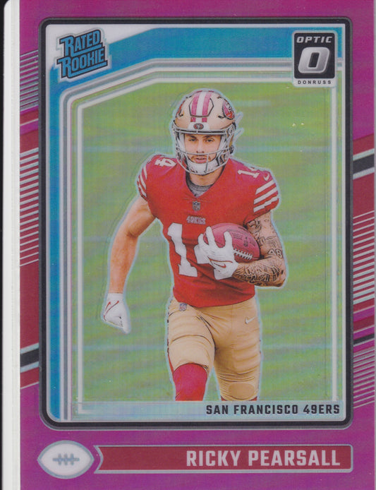 2024 Donruss Optic Ricky Pearsall Rated Rookie Pink Prizm #284