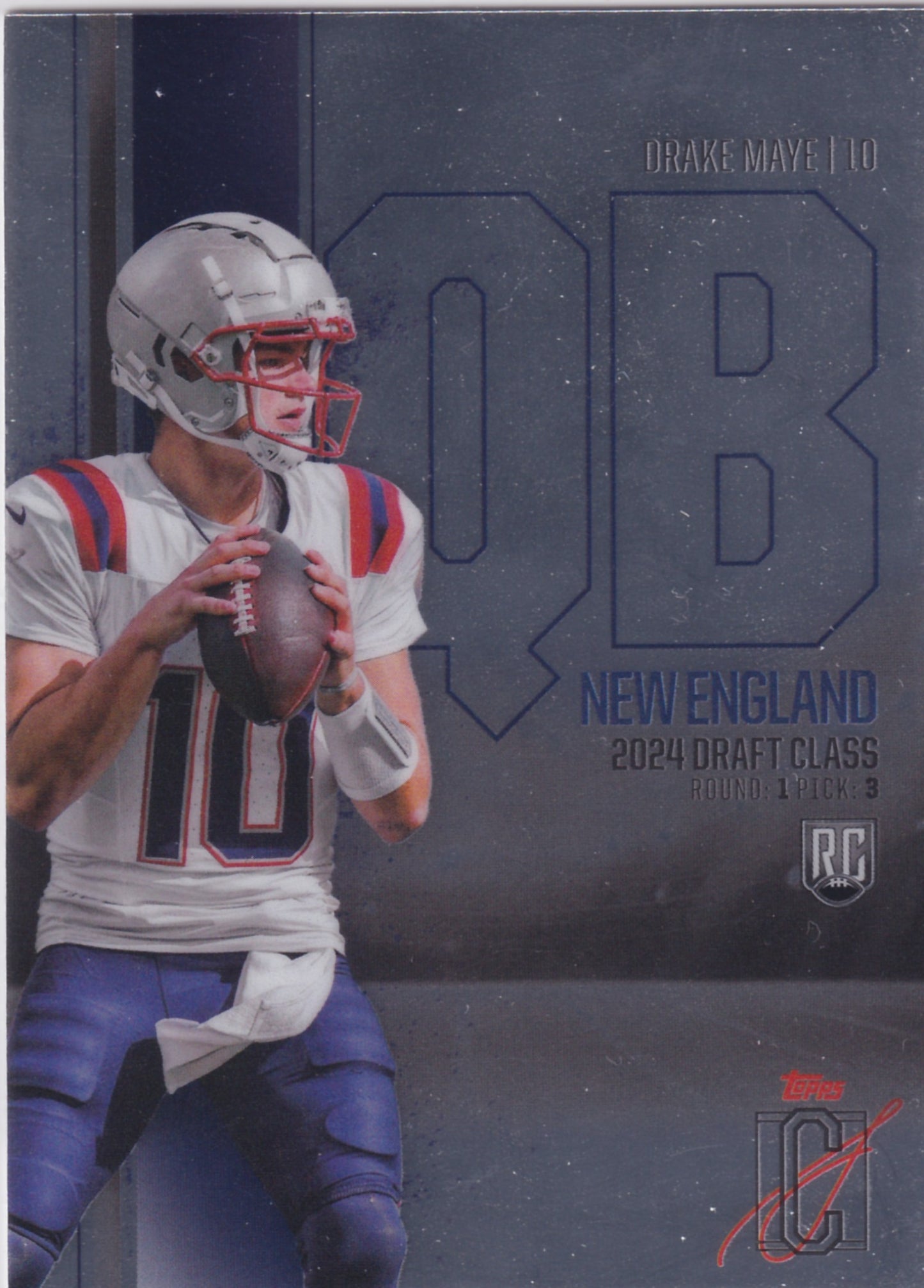 2024 Topps Signature Class Drake Maye Chrome #152 (RC)