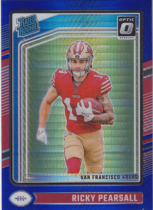 2024 Panini Donruss Optic Ricky Pearsall Blue Hyper Rated Rookie #284