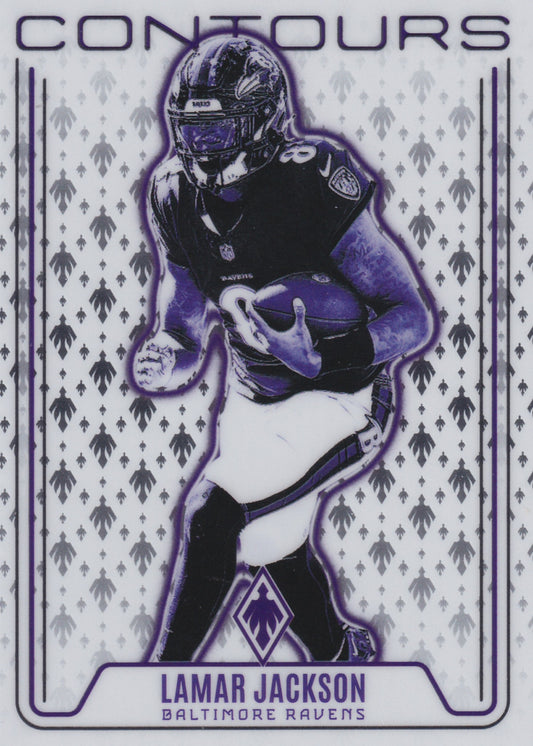 2024 Panini Phoenix Lamar Jackson Contours #CON-LJN