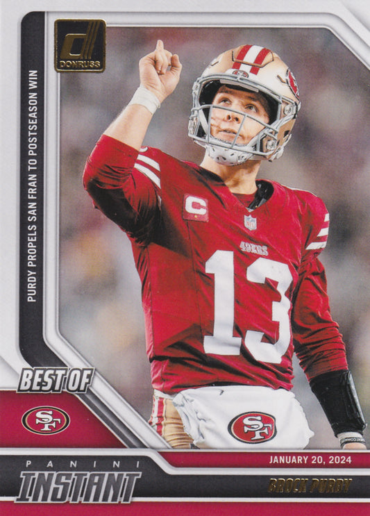 2024 Donruss Brock Purdy Best of Panini Instant #15