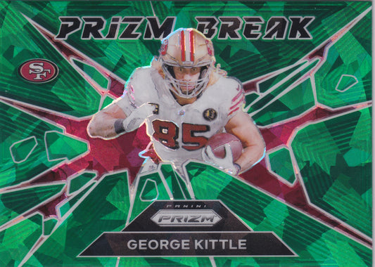 2024 Panini Prizm George Kittle Green Wave Prizm Break #2