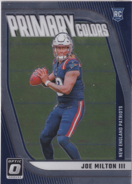 2024 Panini Donruss Optic Joe Milton III Rookie Primary Colors #13