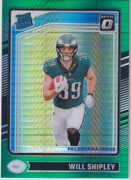2024 Panini Donruss Optic Will Shipley Rated Rookie #298