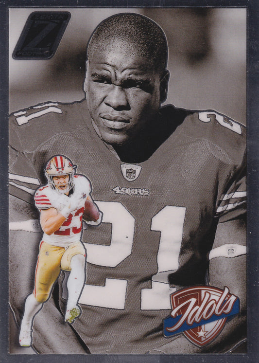 2024 Panini Zenith Idols Christian McCaffrey, Frank Gore #1