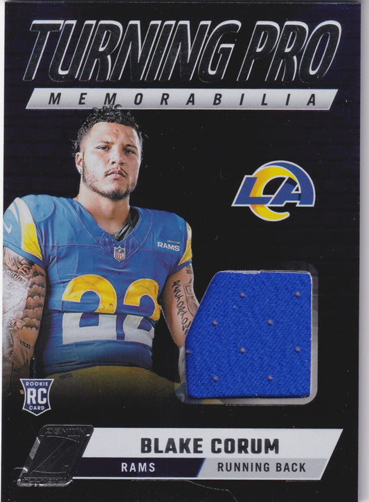 2024 Panini Zenith Blake Corum Turning Pro Memorabilia #TPM-BCM
