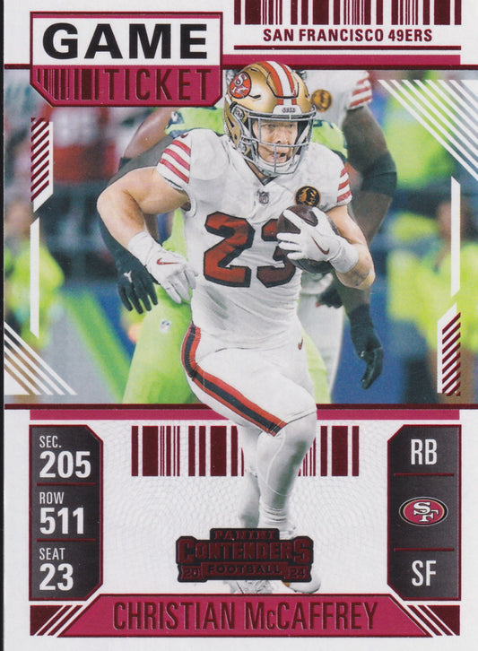 2024 Contenders Football Season Ticket Christian McCaffrey #86
