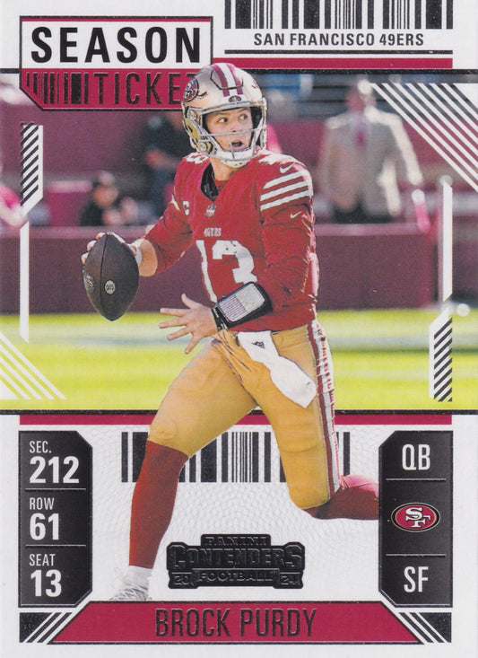 2024 Panini Contenders Season Ticket Brock Purdy #88
