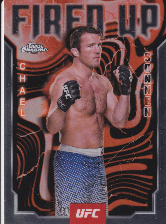 2025 Topps Chrome UFC Chael Sonnen Fired Up #FUP-13
