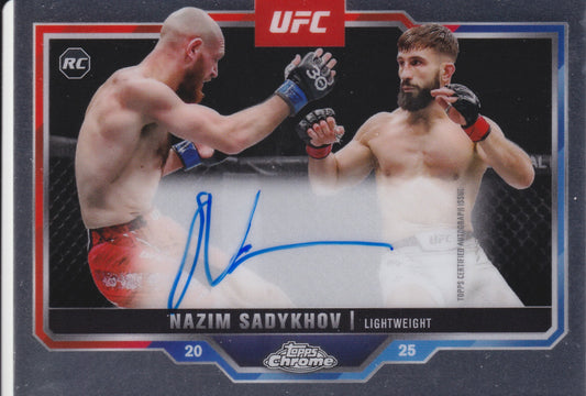 2025 Topps Chrome UFC Nazim Sadykhov Auto #CRA-NS
